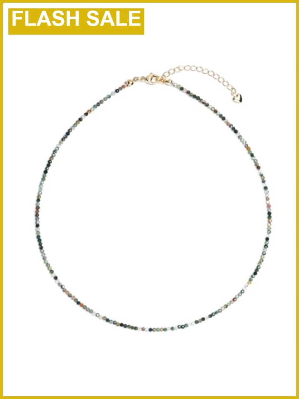 Handmade Beaded Choker Necklace 14k Gold Plated Lobster Clasp Women